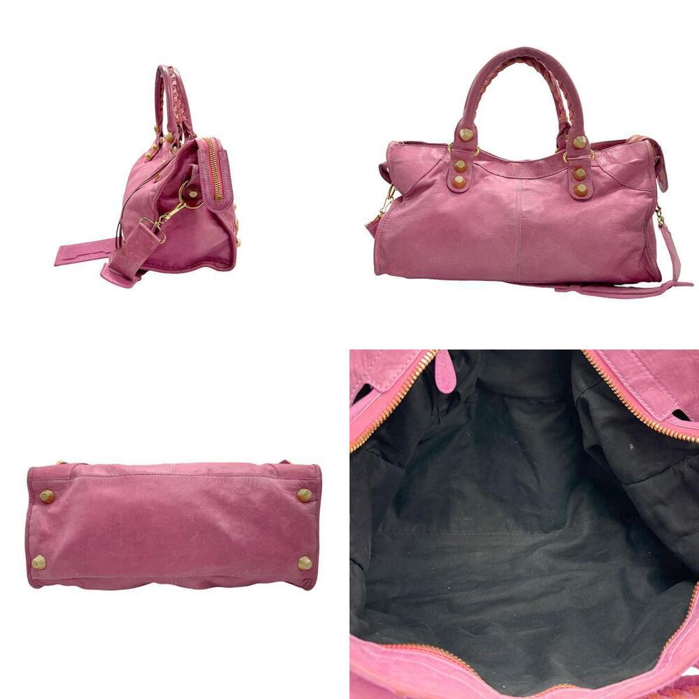Balenciaga Bag Time Leather The Pink Shoulder Part Giant